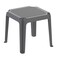 Cosmoplast Regina Low Side Table 48x48x43cm Black