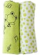 Milk &amp; Moo 2-Piece Swaddle Blanket Set Cotton Green/Black/White 110X110cm