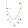 Aiwanto Double Layer Necklace Simple Necklace for Women's