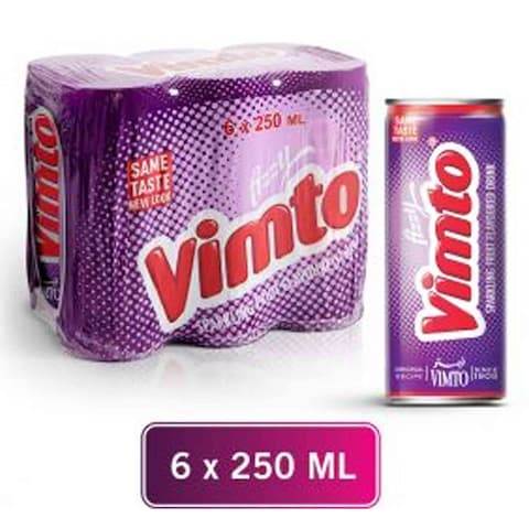 Vimto Drink Sparkling Fruits Flavor 250 Ml 6 Pieces