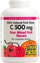 Natural Factors Vitamin C 500 mg Four Mixed Fruit Flavours, 180 Chewable Wafers