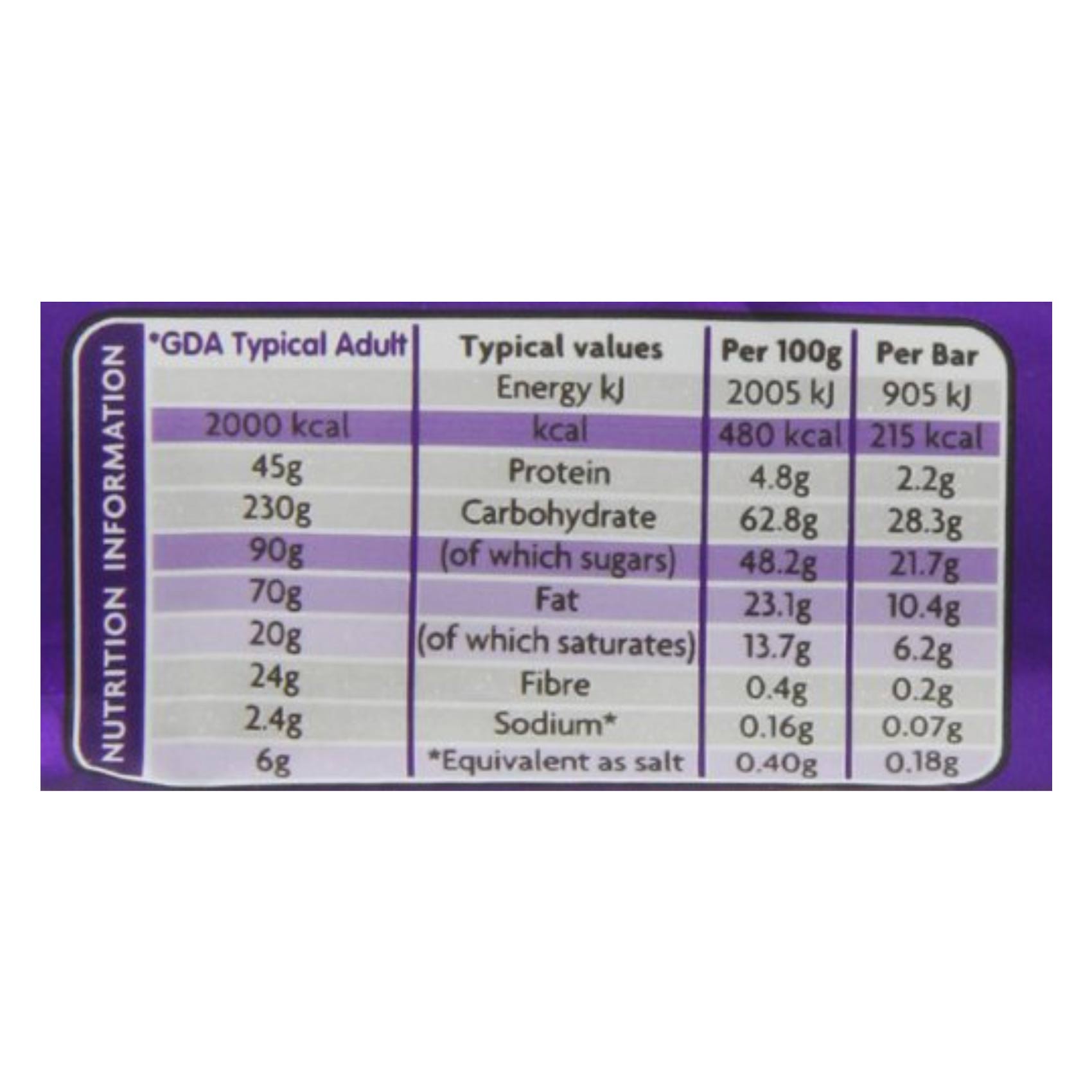 Cadbury Chocolate Dairy Milk Caramel 45 Gram product thumbnail 5