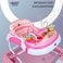 Lovely Baby 2 in 1 With Rocking Function Baby Walker BW LB 289, With Activity, Toys, Playing Tray, Safety Break - Safe, Functional, Baby Walker - Multifunctional, Portable, For Growing Ages - Pink