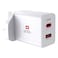 Swiss Military 2 USB Port and PD Port Power Station Adapter 25W White