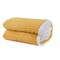 Mintra Home Sherpa Stripe Flannel Blanket - 220X240 cm - Mustard