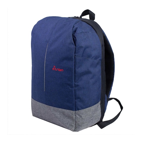 E-train BG82L - 15.6-inch Laptop Backpack - Blue/Gray
