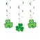 Clover Hanging Swirl Decorations 26in 3 pc