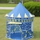 Portable Children Kid Play Tent Activity House Lovely Castle Cute(Blue)