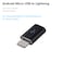 KKmoon - Android Micro USB Female to Lightning Male Sync Data Converter Charging Adapter for iPhone 8 Plus iPad mini Air Data Cable