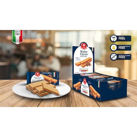 Carrefour Cocoa Cream Crispy Wafers 45g Pack of 20