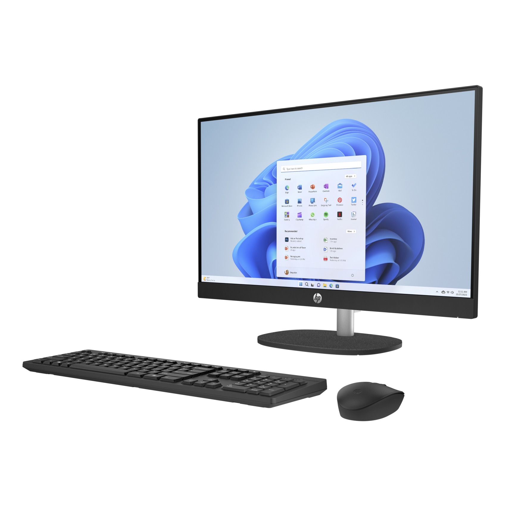 HP 24-CR0017NE All-In-One Desktop With 23.8-Inch Display Core i3-1315 Processor 4GB RAM 256GB SSD Intel UHD Graphics Jet Black