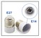 Lavish E27 To E14 Base LED Light Bulb Adapter Holder, Fireproof Socket, Bulb Converter (3-Pack)