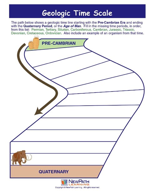 Buy NewPath Learning-947122 Geologic Time Scale Visual Learning Guides ...