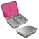Eazy Kids 3 Compartment Bento Steel Lunch Box - Pink