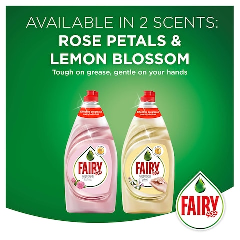 Fairy Dishwashing Liquid Soap Rose Petals 750ml Pack of 2