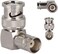 BNC Elbow Male Female Adapter, BNC Male Right Angle to Female BNC Adapter Connector, BNC 90 Degree Right Angle Adapter