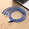 Hoco. 3-In-1 - U104 Ultra - 6A Charging Data Sync Cable Blue