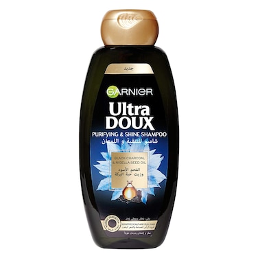 Garnier Ultra Doux Black Charcoal And Nigella Seed Oil Purifying And Shine Shampoo 400ml