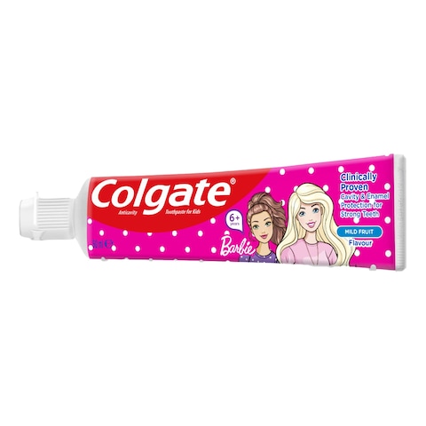 Colgate Kids Fluoride Toothpaste Girls 6+ Barbie 50ml