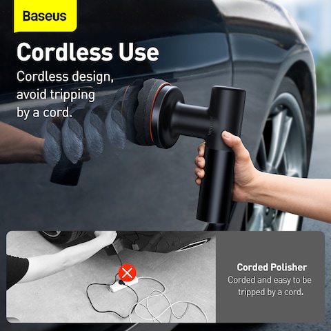 Baseus Wireless Portable Car Polishing Machine 30W 4000mAh Black