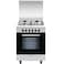 Glemgas Gas Cooker AL6611GIFS Silver/Black 60x60cm