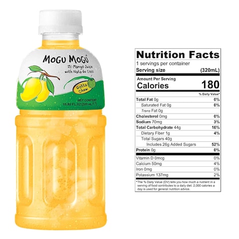 Mogu Mogu Mango Fruit Juice 320Ml