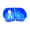 Eazy Kids - Set of 2 - Lunch Box &amp; Water Bottle - Astronaut Blue