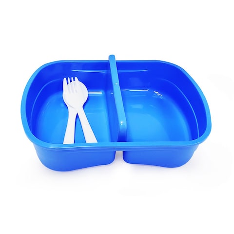 Eazy Kids - Set of 2 - Lunch Box &amp; Water Bottle - Astronaut Blue