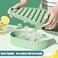 Ice Cube Tray /Soft Bottom 72 Grid/Double Layer Set/With Ice Shovel/Green