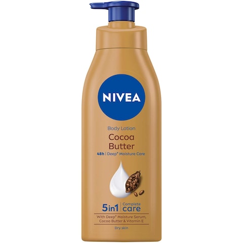 NIVEA Body Lotion Moisturizer Cocoa Butter Vitamin E 400ml Pack of 2