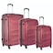 VIP Oakland 4 Wheel Hard Casing Luggage Trolley 55+69+79.5cm Maroon
