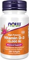 Now Supplements, Vitamin D-3 10, 000 Iu Softgels, Vitamin D, Joint Support, 240 Softgels