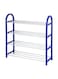 Generic 4-Tier Shoe Rack Stand Blue 57X19X57cm