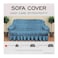 First 1 Sofa Cover One Seater Blue