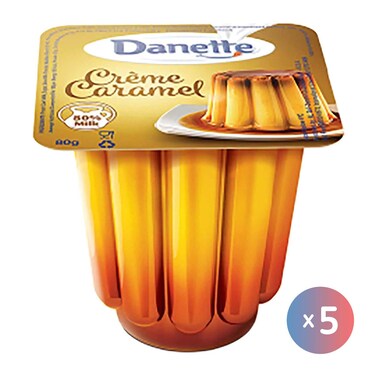 Danette Cream Caramel - 75 gram - 5 Pieces