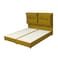 In House Le&oacute;n Velvet Bed Frame - King - 200x200 cm - Gold