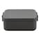 Brabantia Make And Take Plastic Lunch Box Medium Dark Grey 1.1L