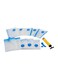 Generic - 10-Piece Vacuum Storage Bag With Suction Pump Clear/Blue/Yellow