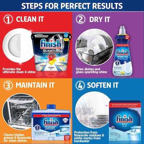 Finish Classic Dishwasher Detergent Powder with Pre-Soaking Action, 2.5Kg
