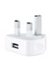 3-Pin Wall Charger Power Adapter White