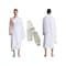 2-Piece Ihram Towel Set for Men with Regular Size Belt for Waists up to 34 Inches - Non-Stitched Umrah Towel, Pure White Hajj Towel, 82x42 Inches, 1.4 Kg