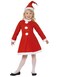 Santa Girl Costume W/ Dress &amp; Hat Red Medium