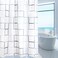 Generic Square Print Waterproof Shower Curtain 180cm x 200cm
