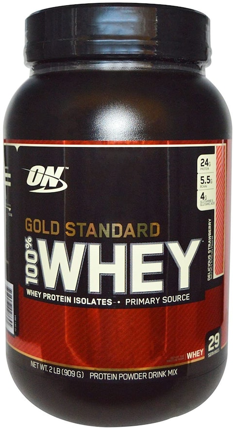 Optimum Nutrition On 100 Percent Whey Prtn Strw 2Lb