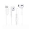 Porodo Soundtec Wired In-Ear Earphones White