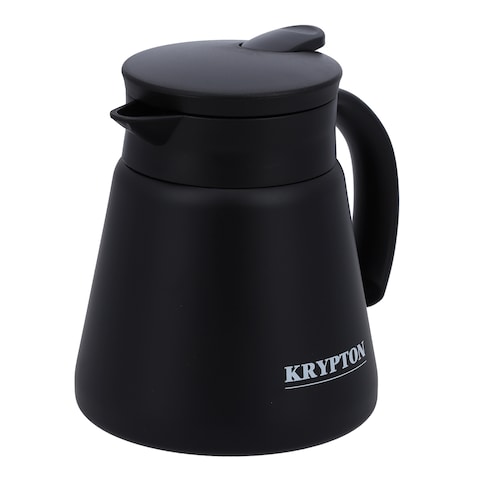 Krypton Stainless Steel Coffee Pot, 600ml Capacity, KNVF6329 - Double Vacuum Insulation, Stainless Steel Pot, 2 Years Warranty, Heat Cold Retention, BPA Free