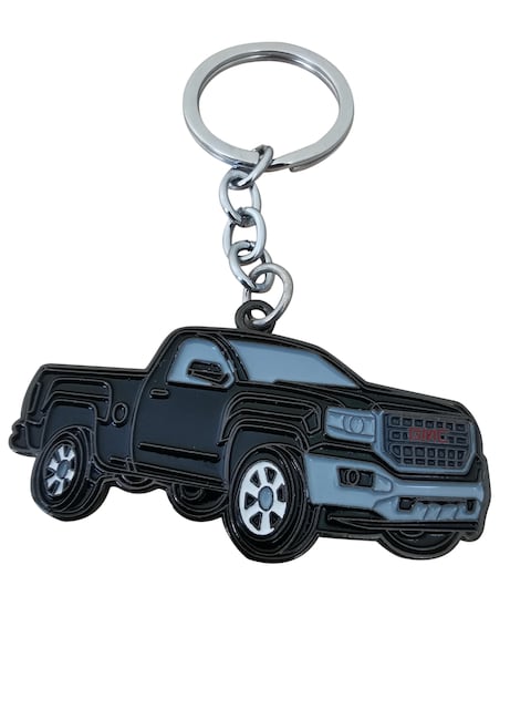 3D Car Model Metal keychain Car Styling Keyring SUV Exquisite Gift For GMC Double sided Car Keychain Holder