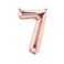 The Party Popper - 40 INCH ROSE GOLD COLOR NUMBER BALLOONS (NUMBER 7)