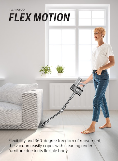 Polaris PVCS1146 Wet &amp; Dry Portable Vacuum Cleaner Master Clean Aqua, Up To 60 Minutes Of Runtime Without Recharging, Hepa 10, Flex Motion Technology, 6 Nozzles, Cyclonic Dust Collection System