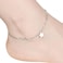 Aiwanto Silver Anklet Ankle Chain Simple Love Anklet